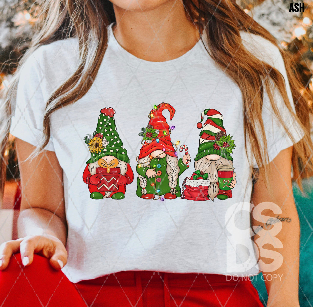 Trio of Christmas Gnomes Red/Green