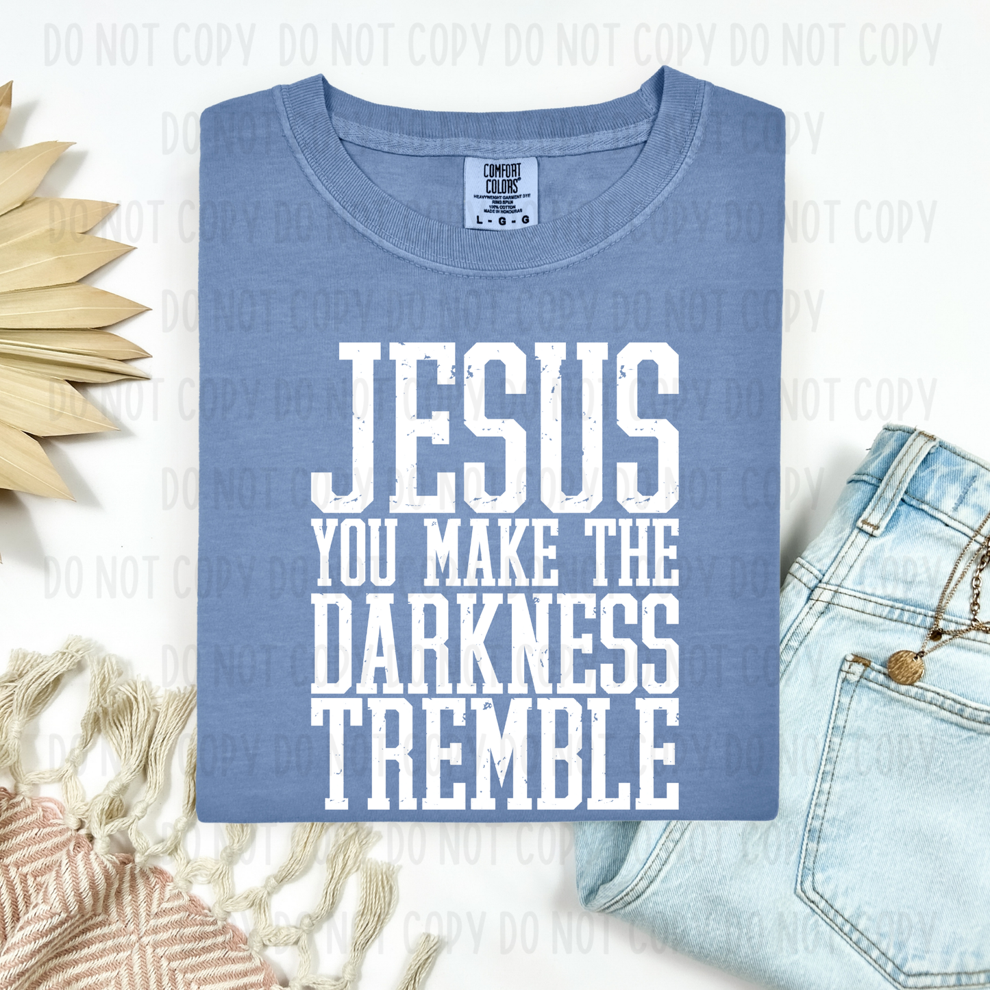 Darkness Trembles White Font