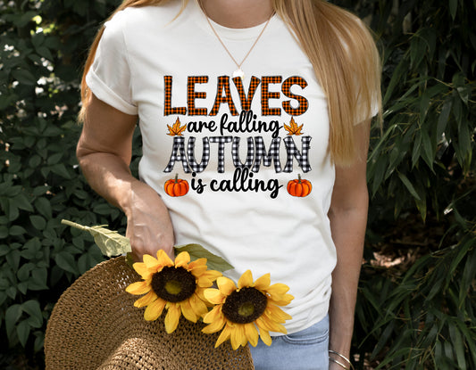 Leaves are Falling Completed Shirt- Adult