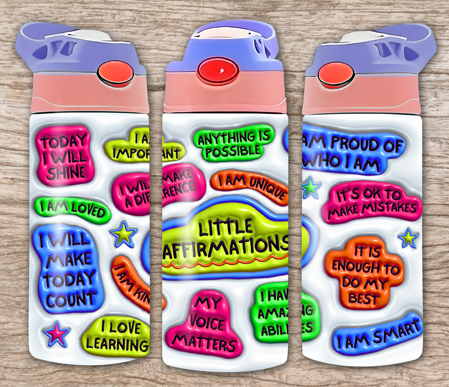 Little Affirmations 12 oz Flip Top Tumbler