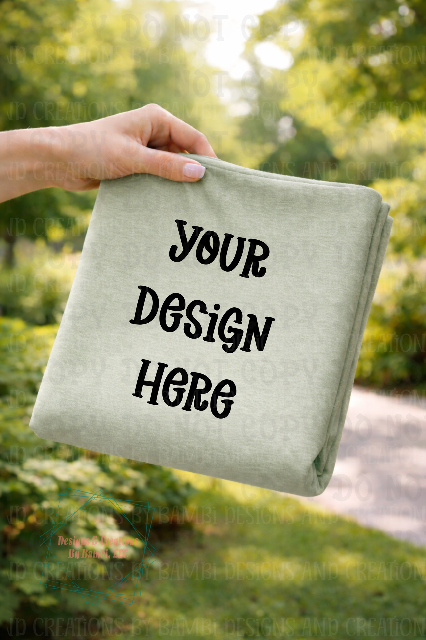 Outdoor Folded Tshirt Apparel Mock Ups