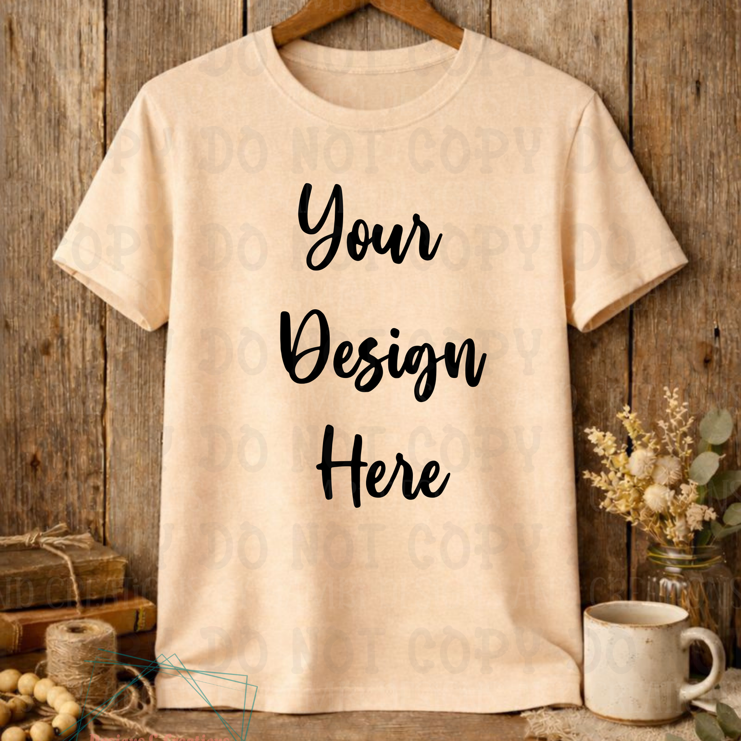 Rustic Hanging Tshirt Apparel Mock Ups