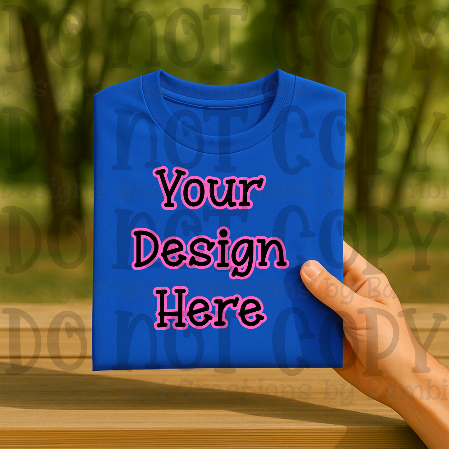 Lifestyle Holding Folded Tshirt Apparel Mock Ups