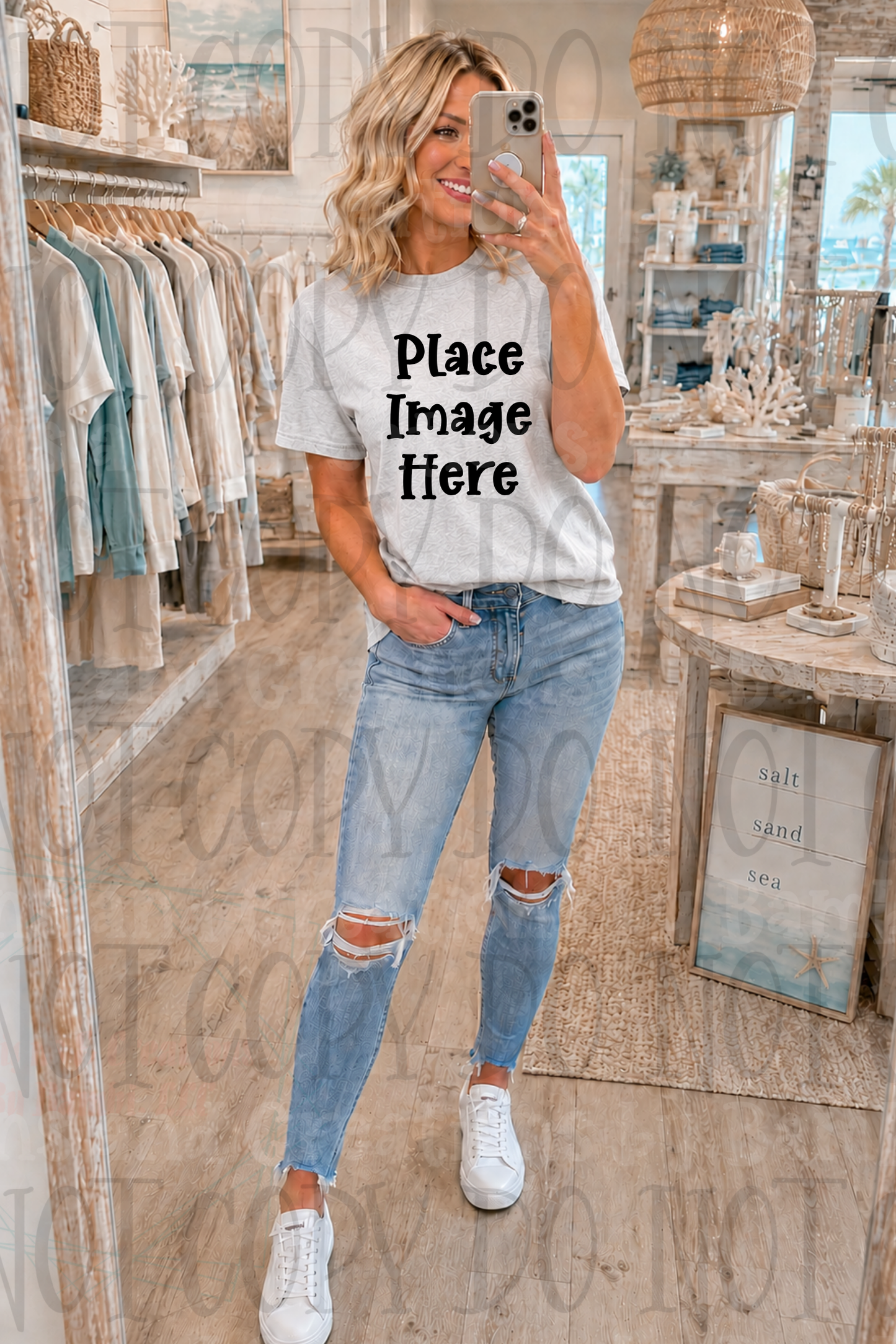 Variety of Boutique Style Shop Adult and Children Apparel Mock Ups (Various Brands)