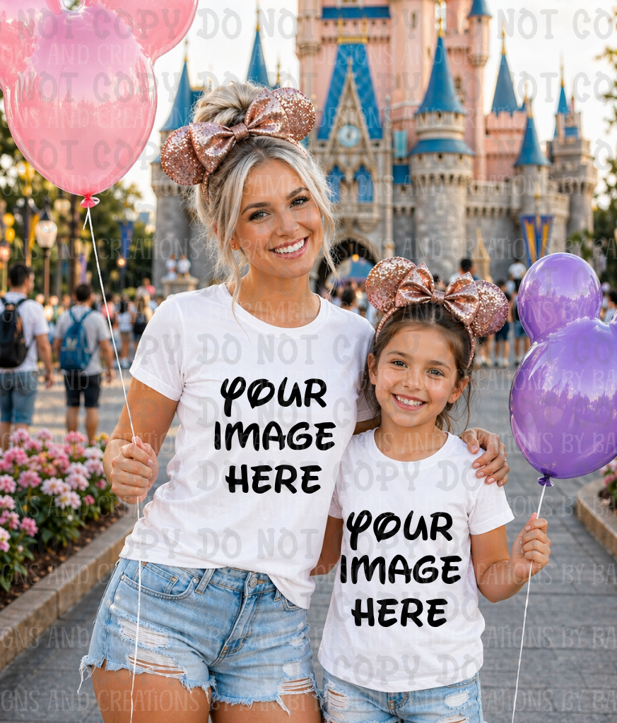 All Disney Theme Park Apparel Mock Ups
