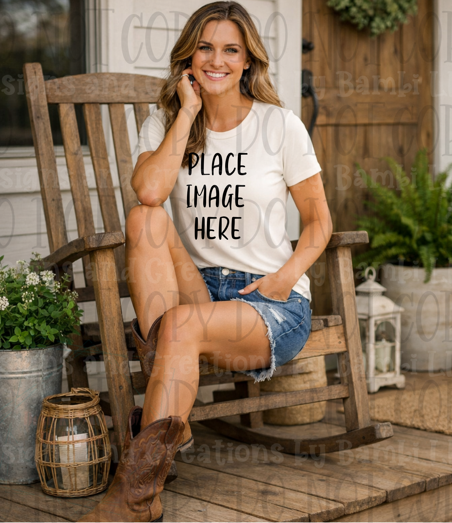 Western Mama Front Porch Sitting Apparel Mock Ups (Bella Canvas and Gildan Brand)