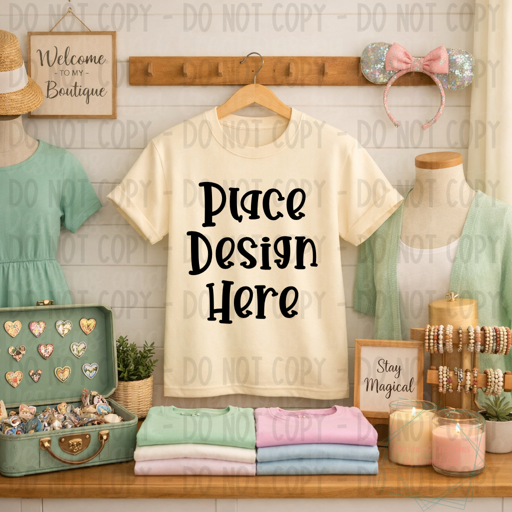 Boutique Themed Indoor Lifestyle Gildan Apparel Mock Ups