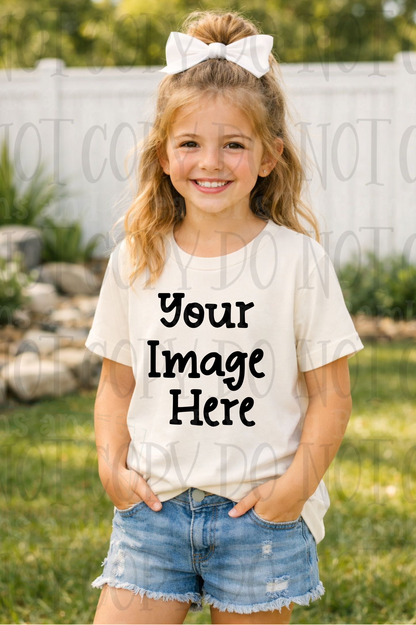Little Girl Boutique Style Apparel Mock Ups (Gildan Brand)