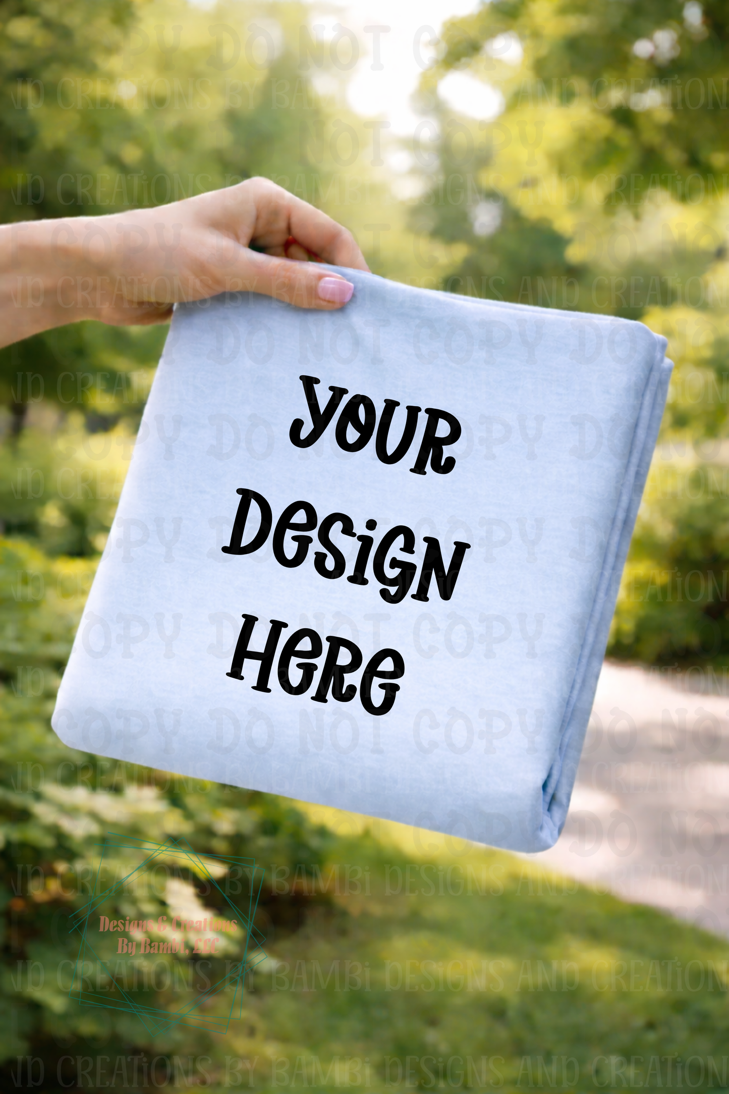 Outdoor Folded Tshirt Apparel Mock Ups
