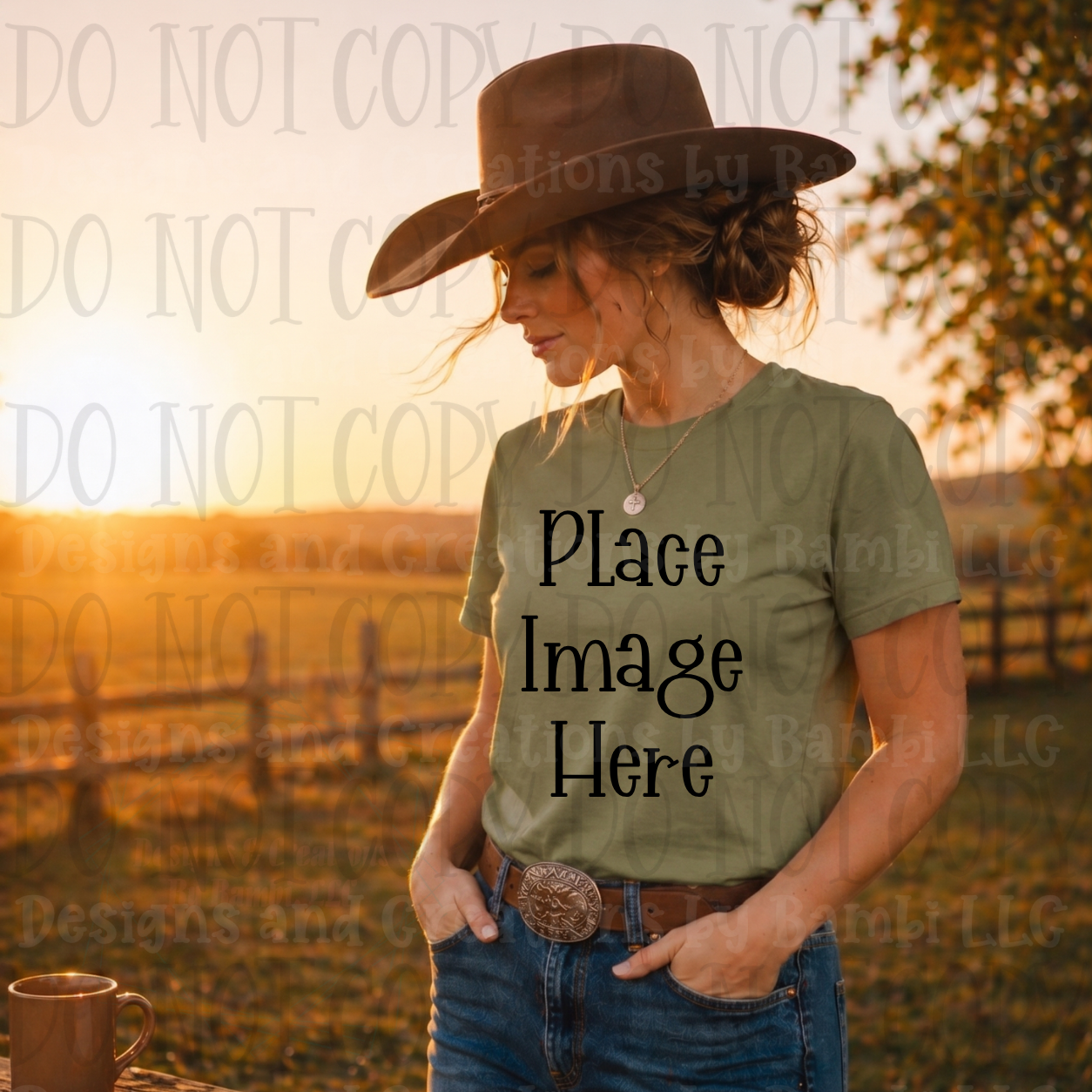 Faith Based Western Style Apparel Mock Ups (Gildan Brand)