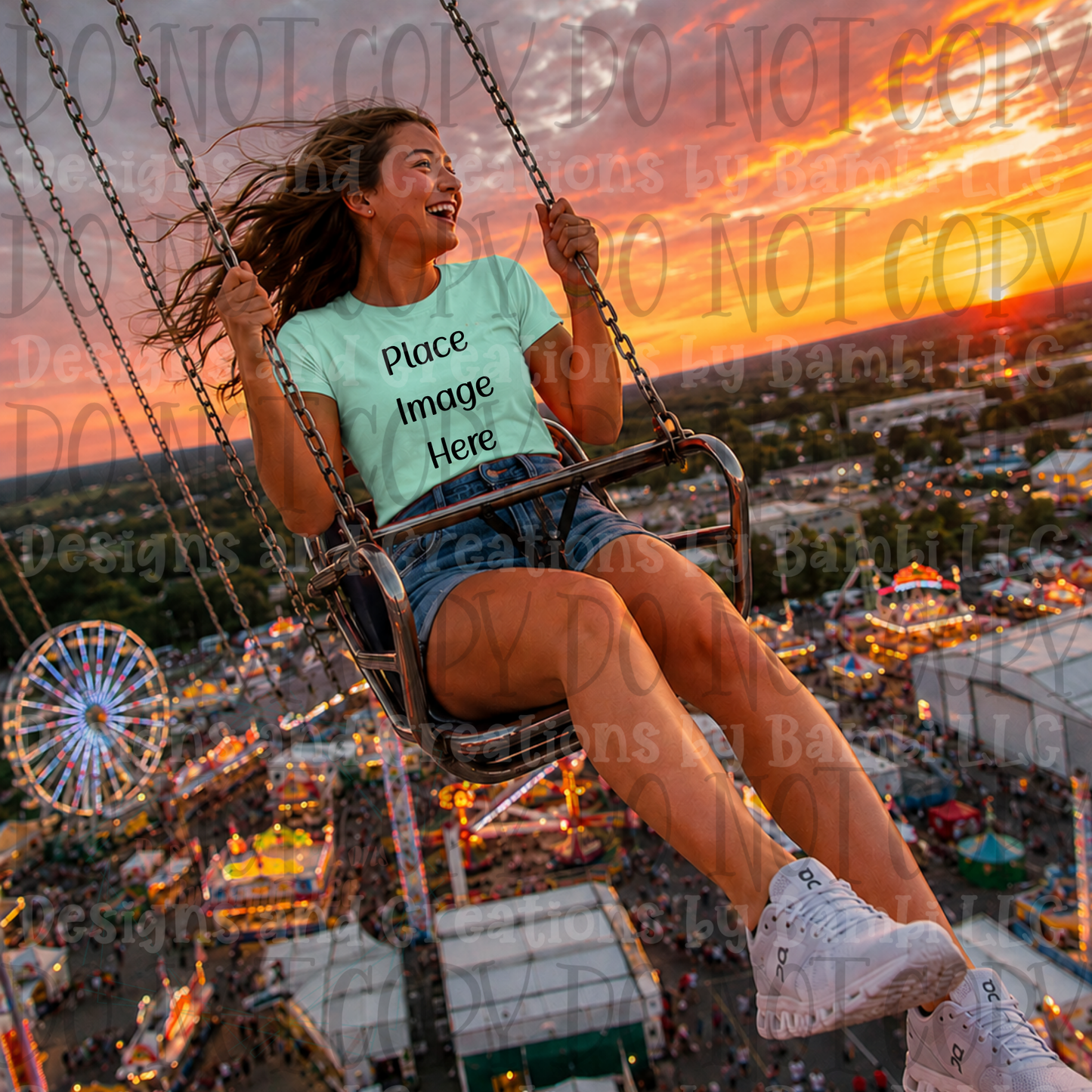 State Fair and Amusement Park Themed Apparel Mock Ups (Variety of Brands)