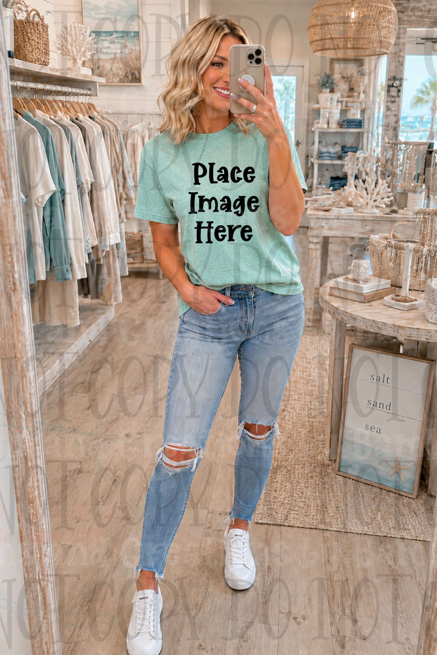 Variety of Boutique Style Shop Adult and Children Apparel Mock Ups (Various Brands)