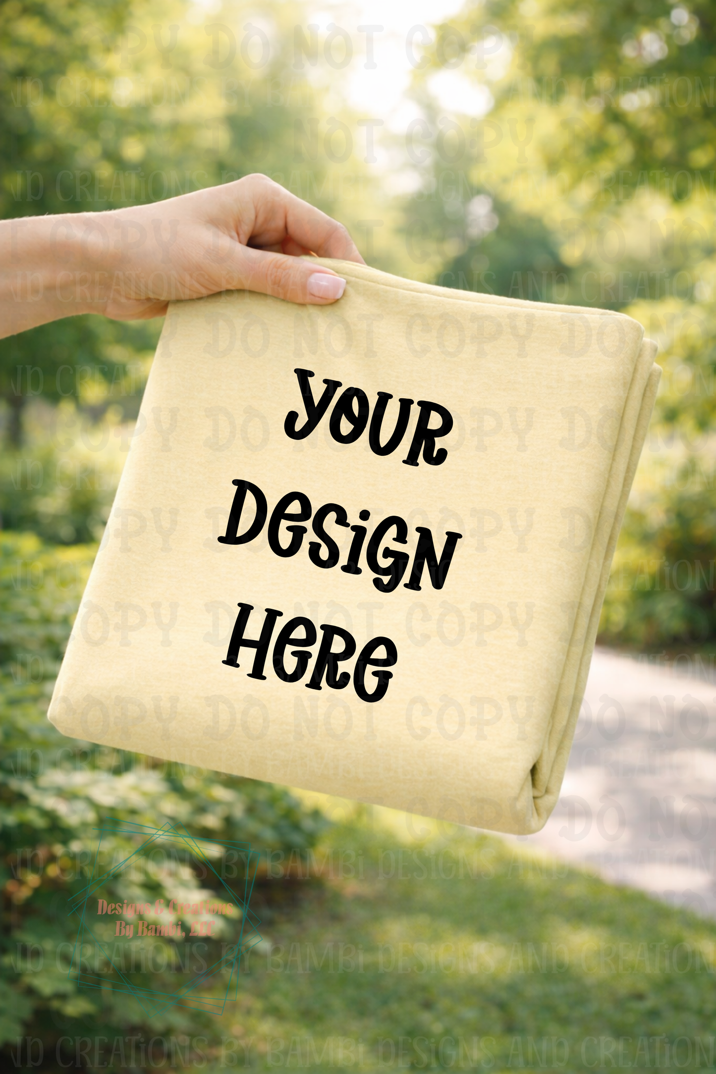 Outdoor Folded Tshirt Apparel Mock Ups