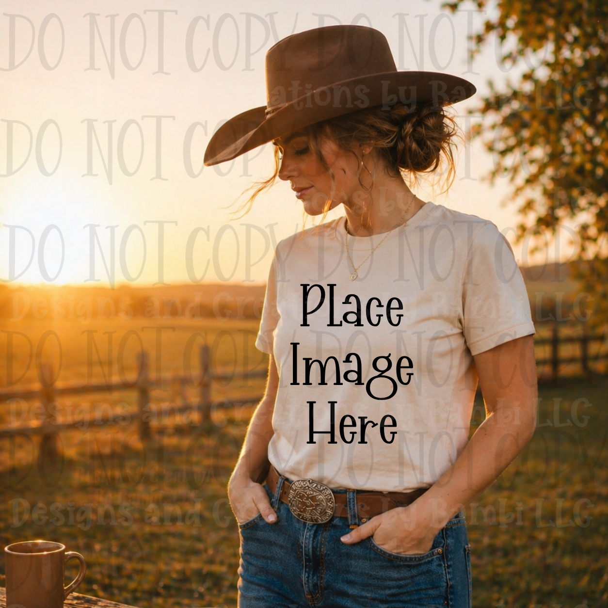 Faith Based Western Style Apparel Mock Ups (Gildan Brand)