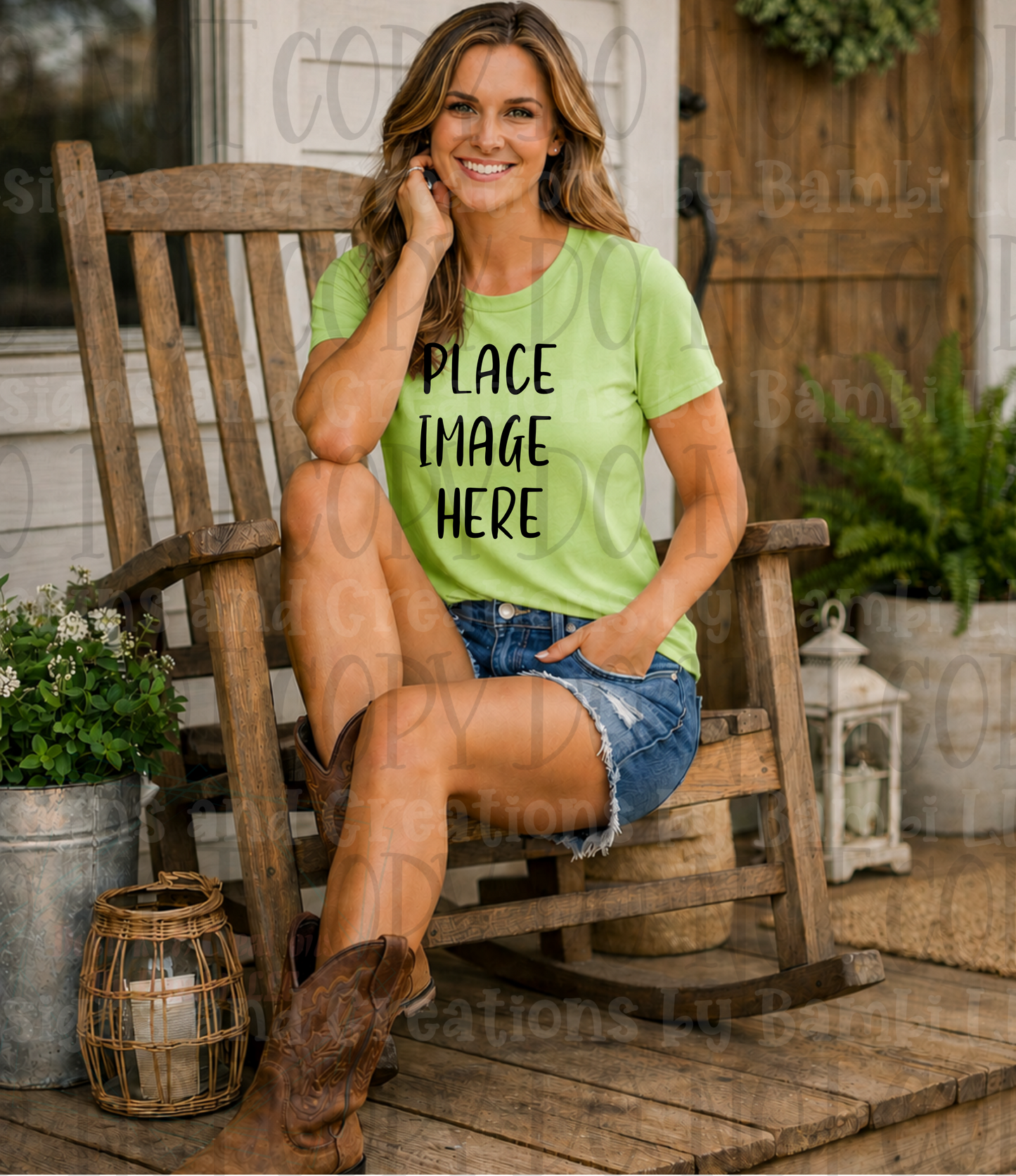Western Mama Front Porch Sitting Apparel Mock Ups (Bella Canvas and Gildan Brand)
