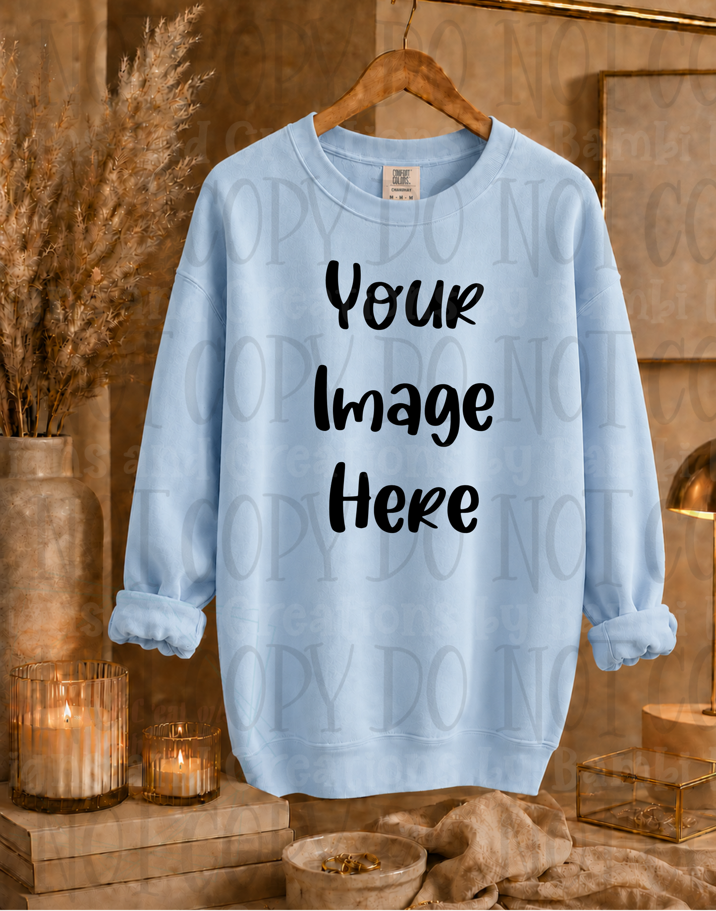 Elegant Boutique Hanging Sweatshirt Apparel Mock Ups (Gildan Brand)