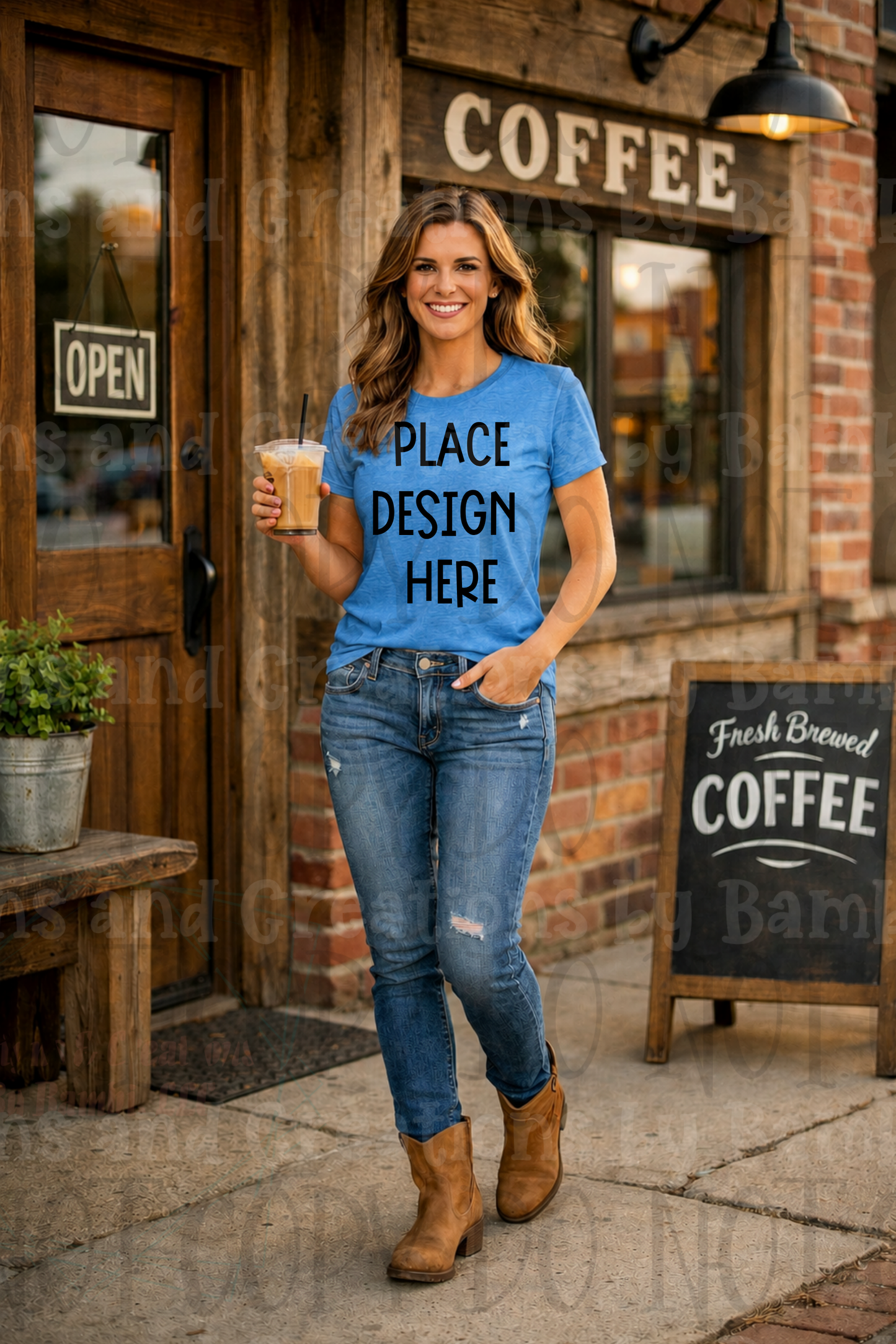 Western Mama Themed Apparel Mock Ups (Bella Canvas, Comfort Colors, and Gildan Brands)