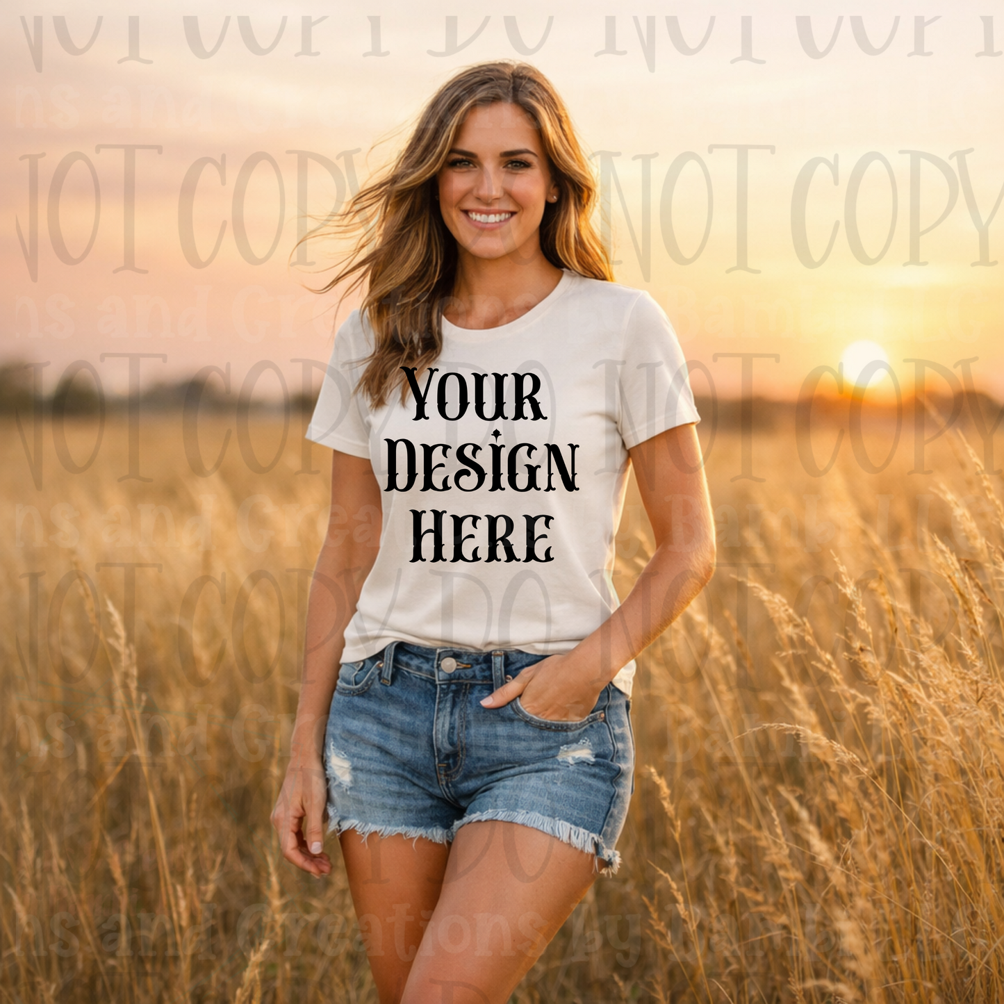 Western Mama in Fields Apparel Mock Ups (Bella Canvas, Comfort Colors, and Gildan Brands)