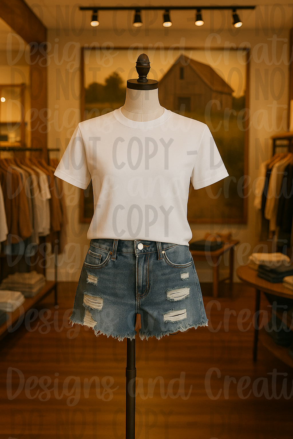 Rustic Themed Apparel Digital Mock Up Bundle