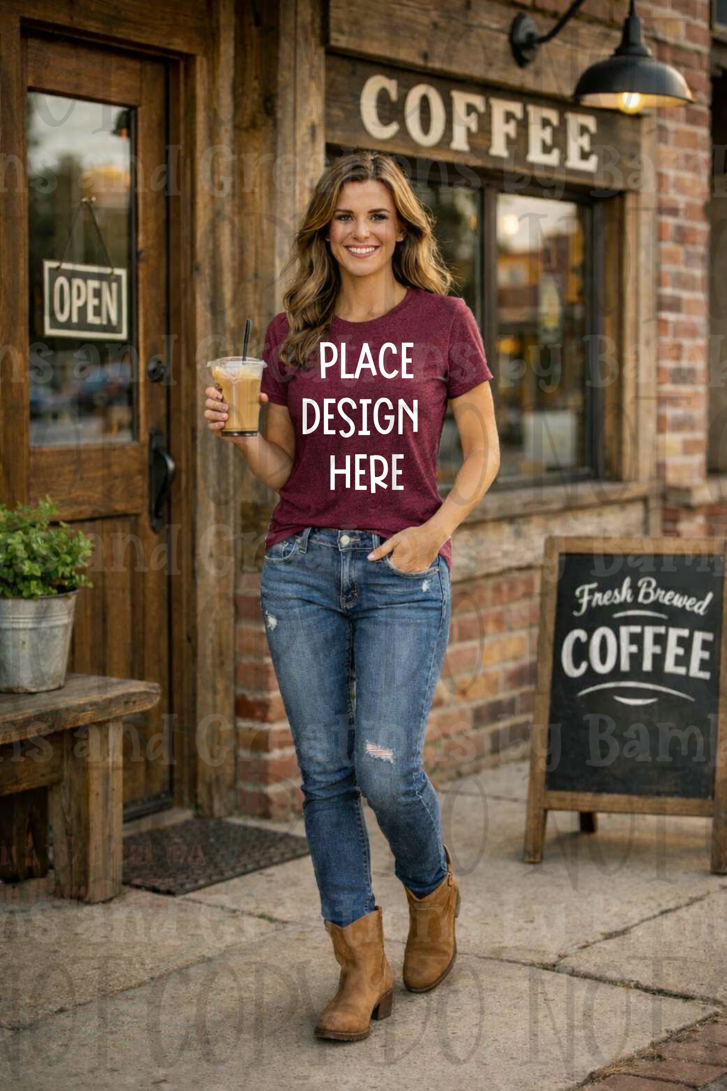 Western Mama Themed Apparel Mock Ups (Bella Canvas, Comfort Colors, and Gildan Brands)