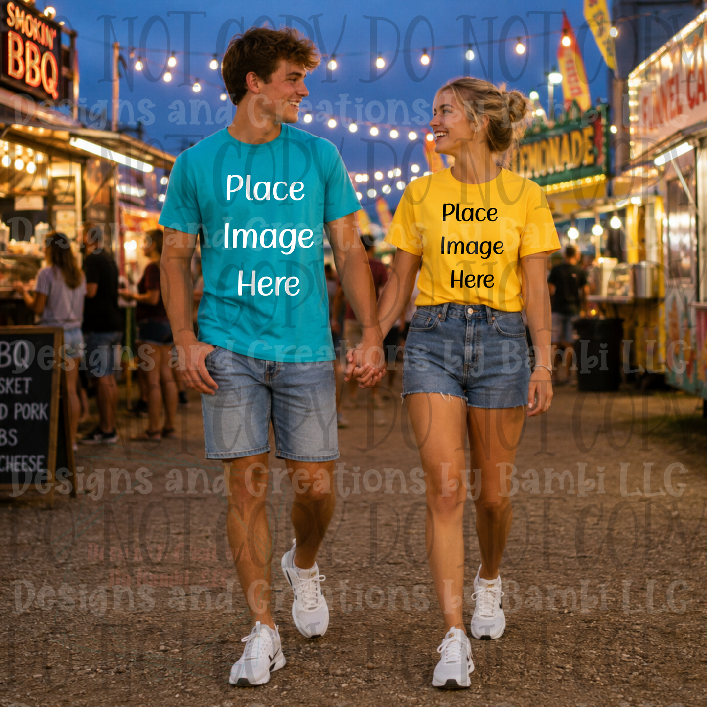 State Fair and Amusement Park Themed Apparel Mock Ups (Variety of Brands)
