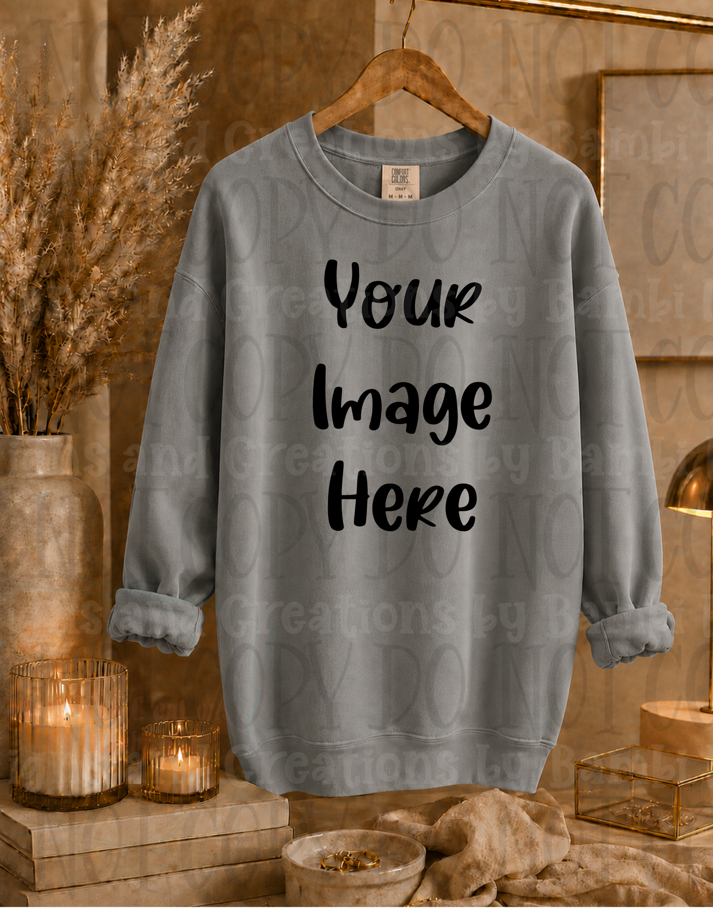 Elegant Boutique Hanging Sweatshirt Apparel Mock Ups (Gildan Brand)