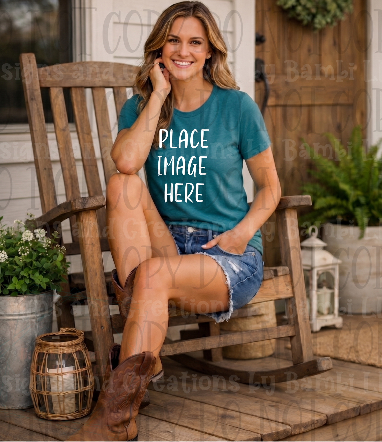 Western Mama Front Porch Sitting Apparel Mock Ups (Bella Canvas and Gildan Brand)