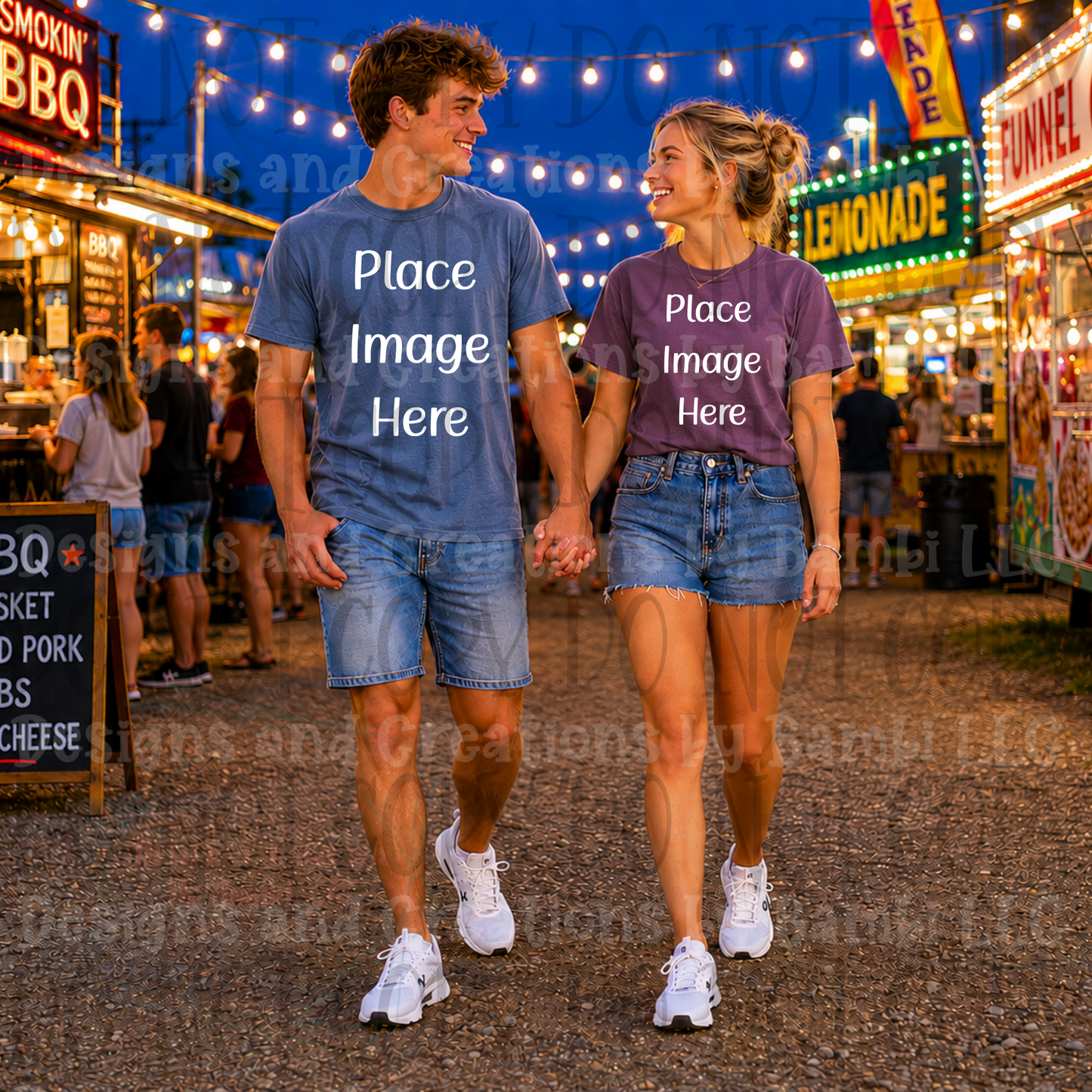 State Fair and Amusement Park Themed Apparel Mock Ups (Variety of Brands)