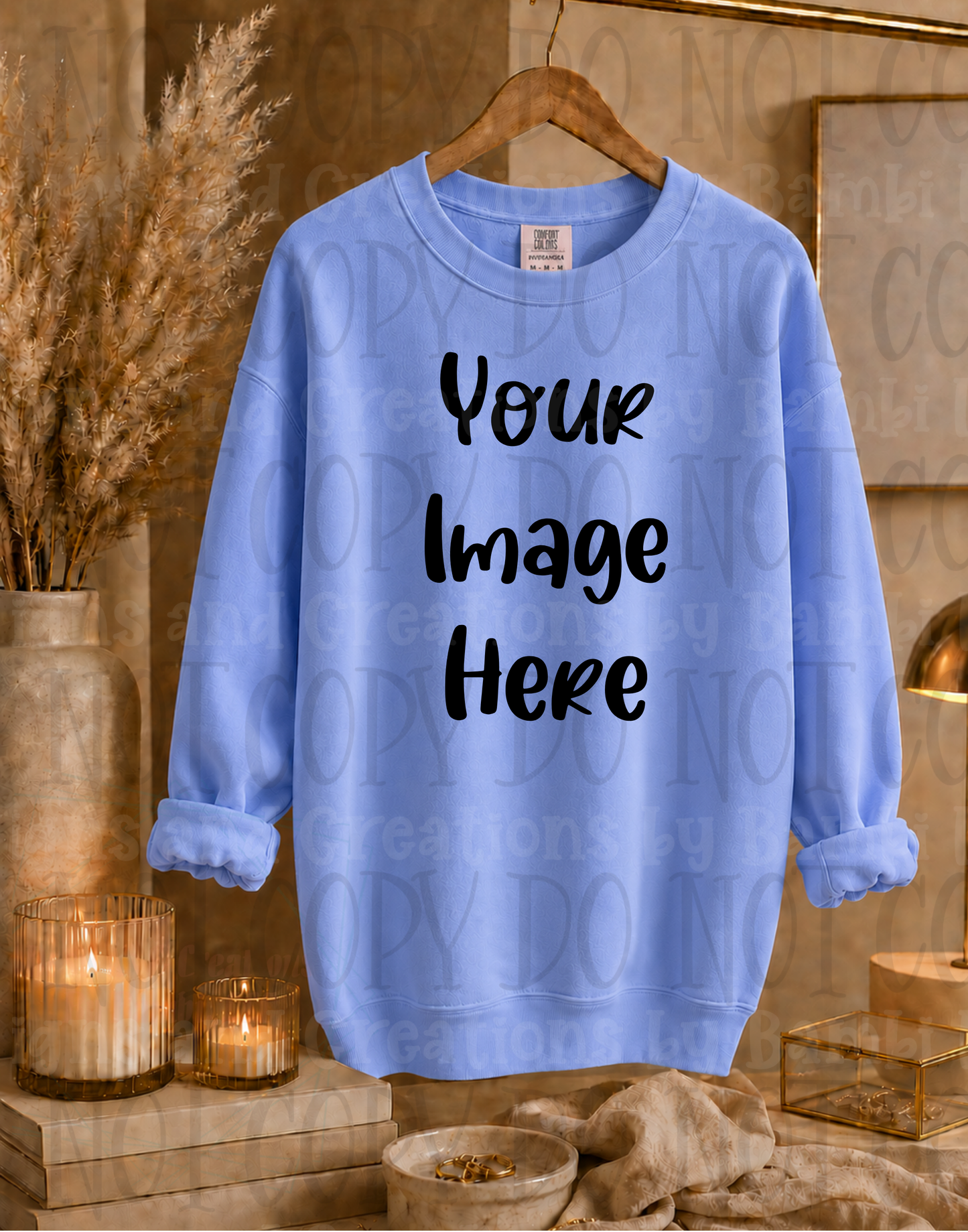 Elegant Boutique Hanging Sweatshirt Apparel Mock Ups (Gildan Brand)