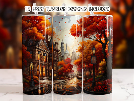 One Fall Morning Sublimation Tumbler