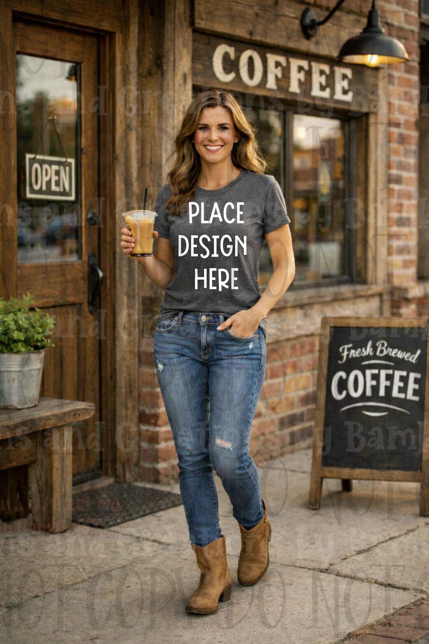 Western Mama Themed Apparel Mock Ups (Bella Canvas, Comfort Colors, and Gildan Brands)