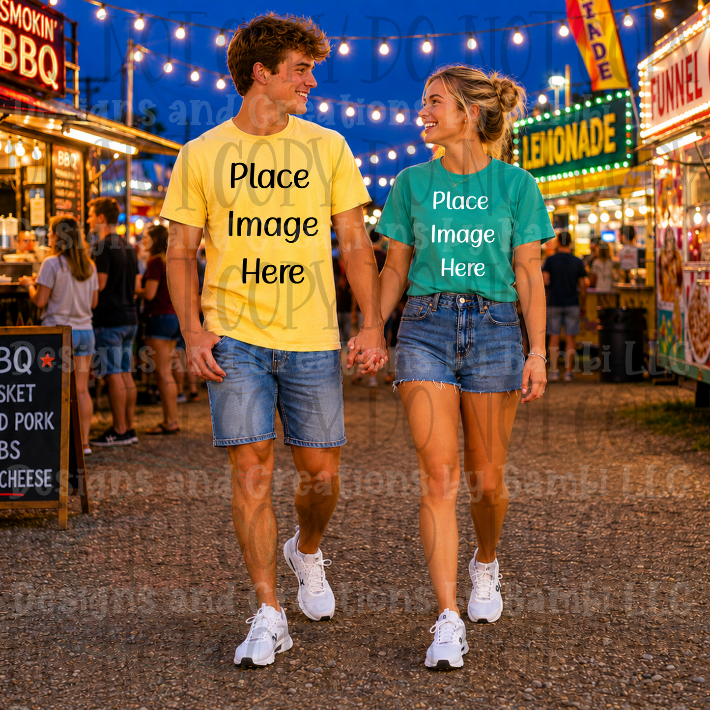 State Fair and Amusement Park Themed Apparel Mock Ups (Variety of Brands)