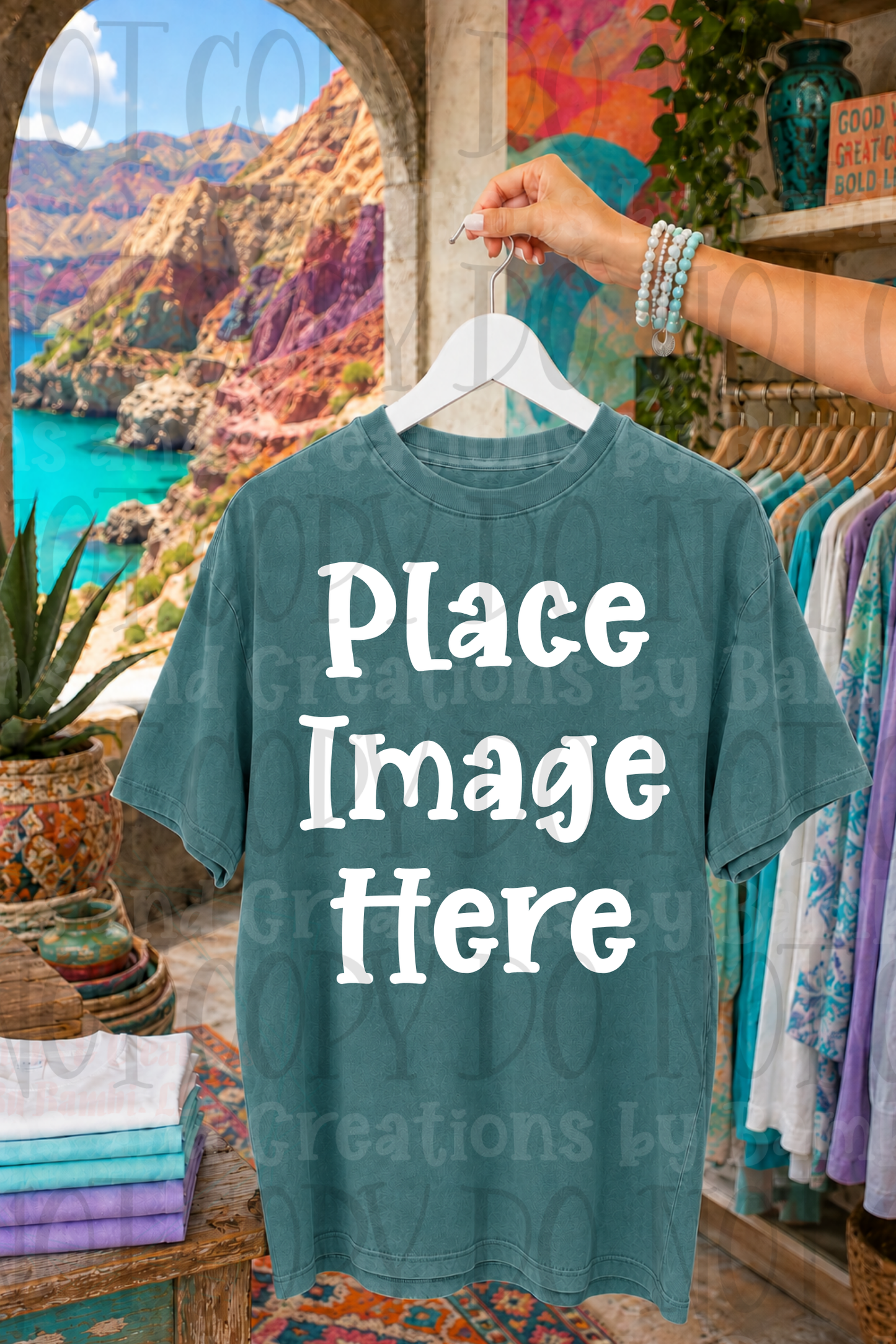 Variety of Boutique Style Shop Adult and Children Apparel Mock Ups (Various Brands)