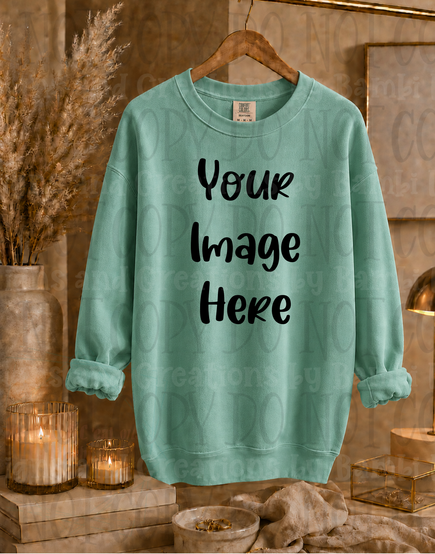 Elegant Boutique Hanging Sweatshirt Apparel Mock Ups (Gildan Brand)