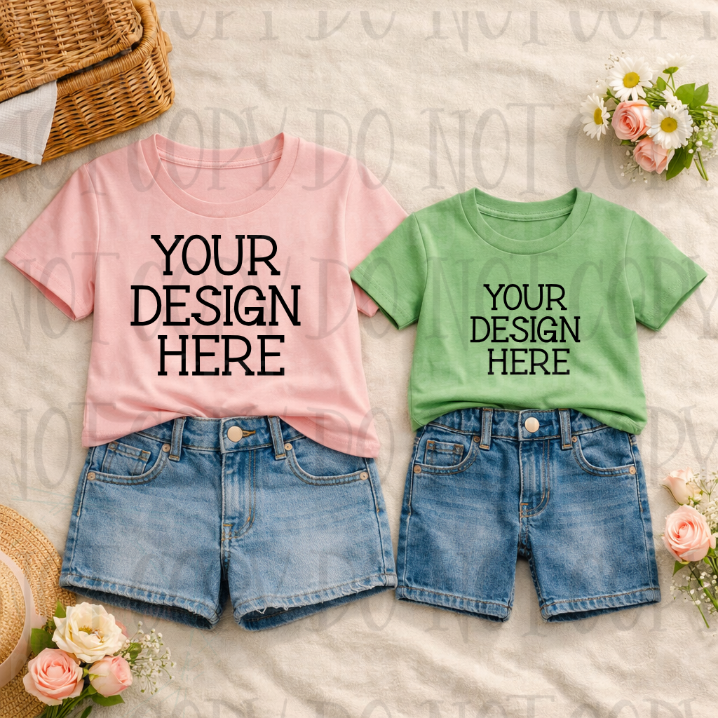 Mommy and Me Boutique Themed Apparel Mock Ups