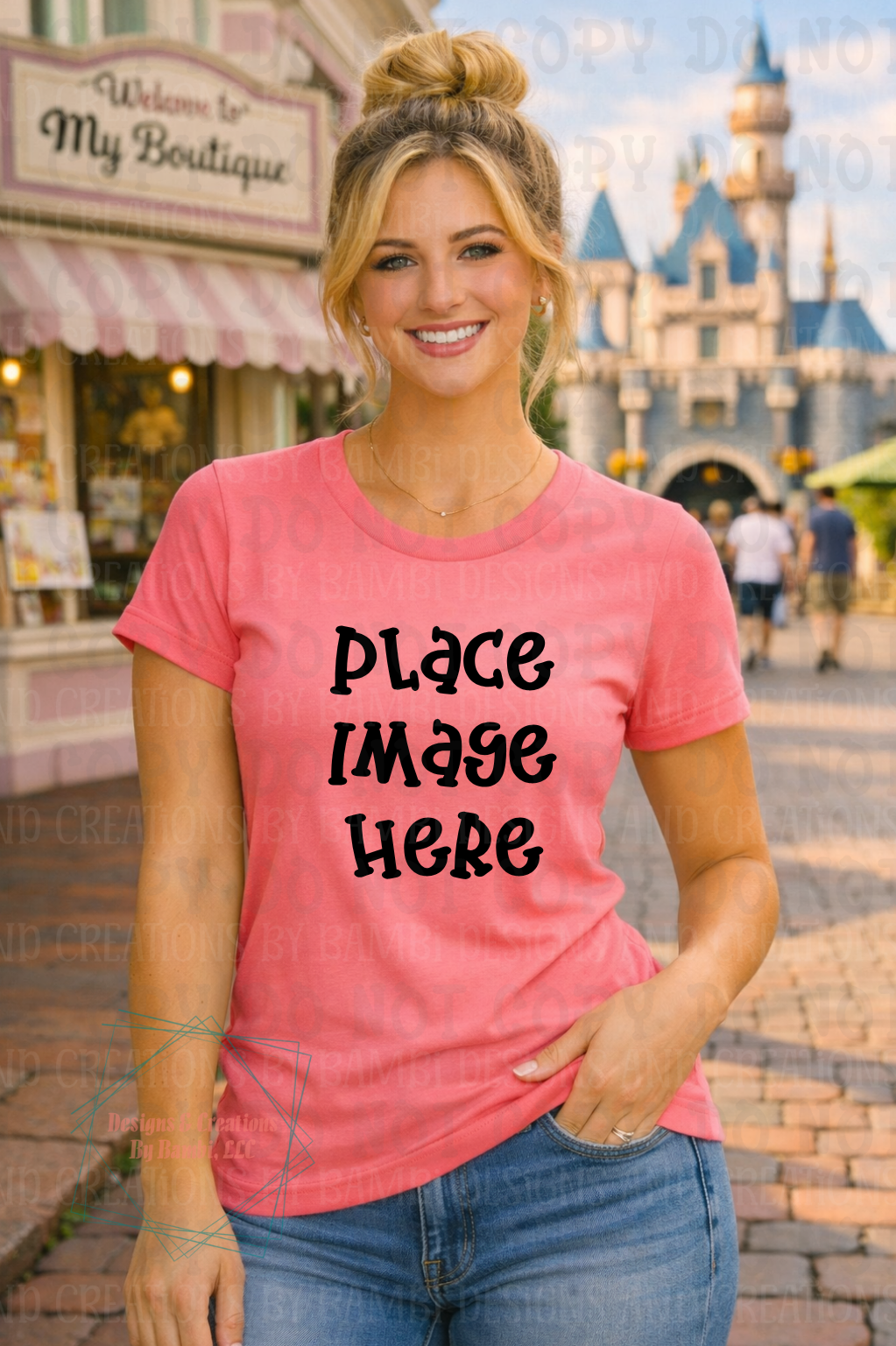 Boutique Themed Outdoor Lifestyle Scene Gildan Apparel Mock Ups