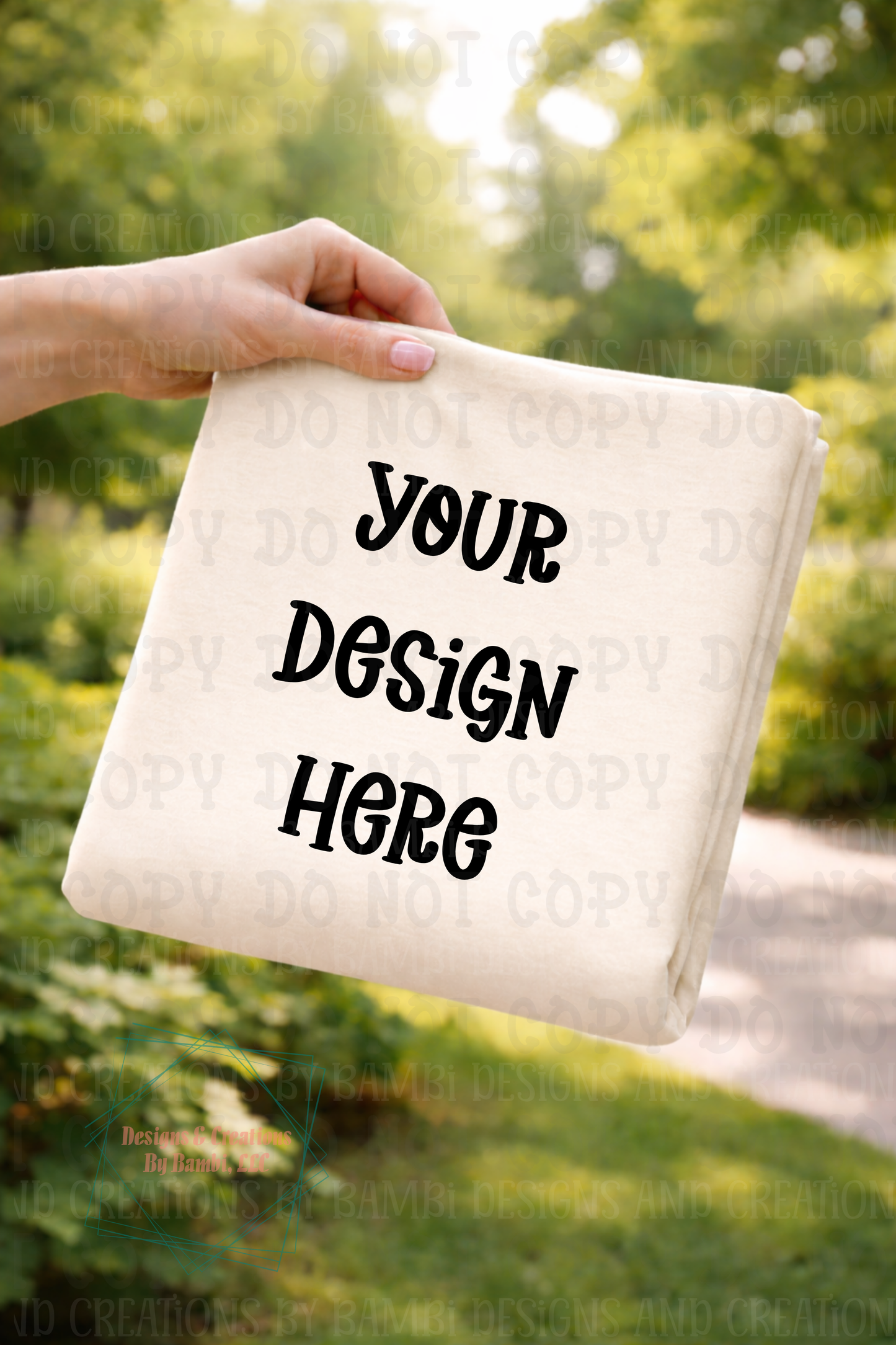 Outdoor Folded Tshirt Apparel Mock Ups