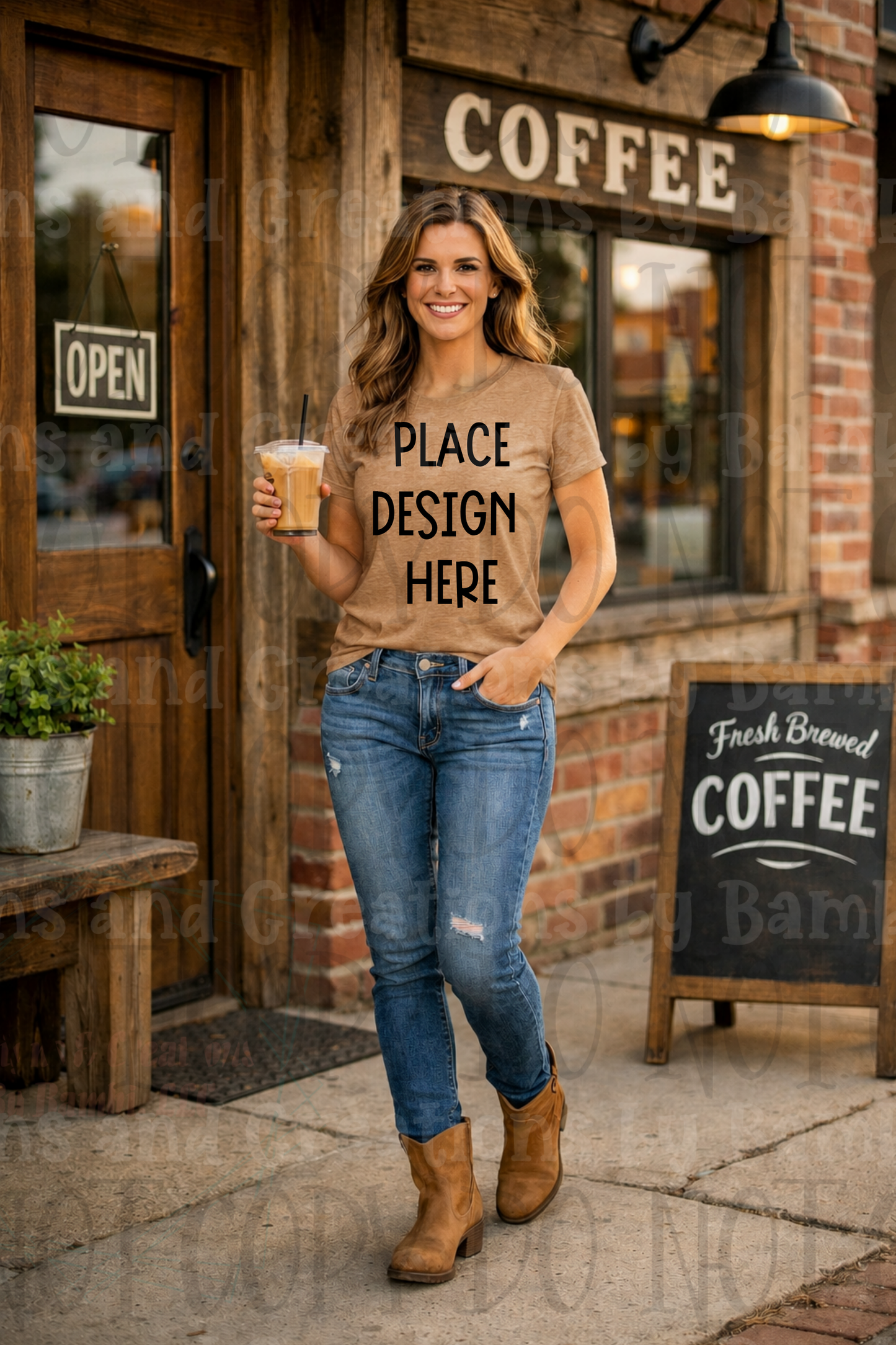 Western Mama Themed Apparel Mock Ups (Bella Canvas, Comfort Colors, and Gildan Brands)