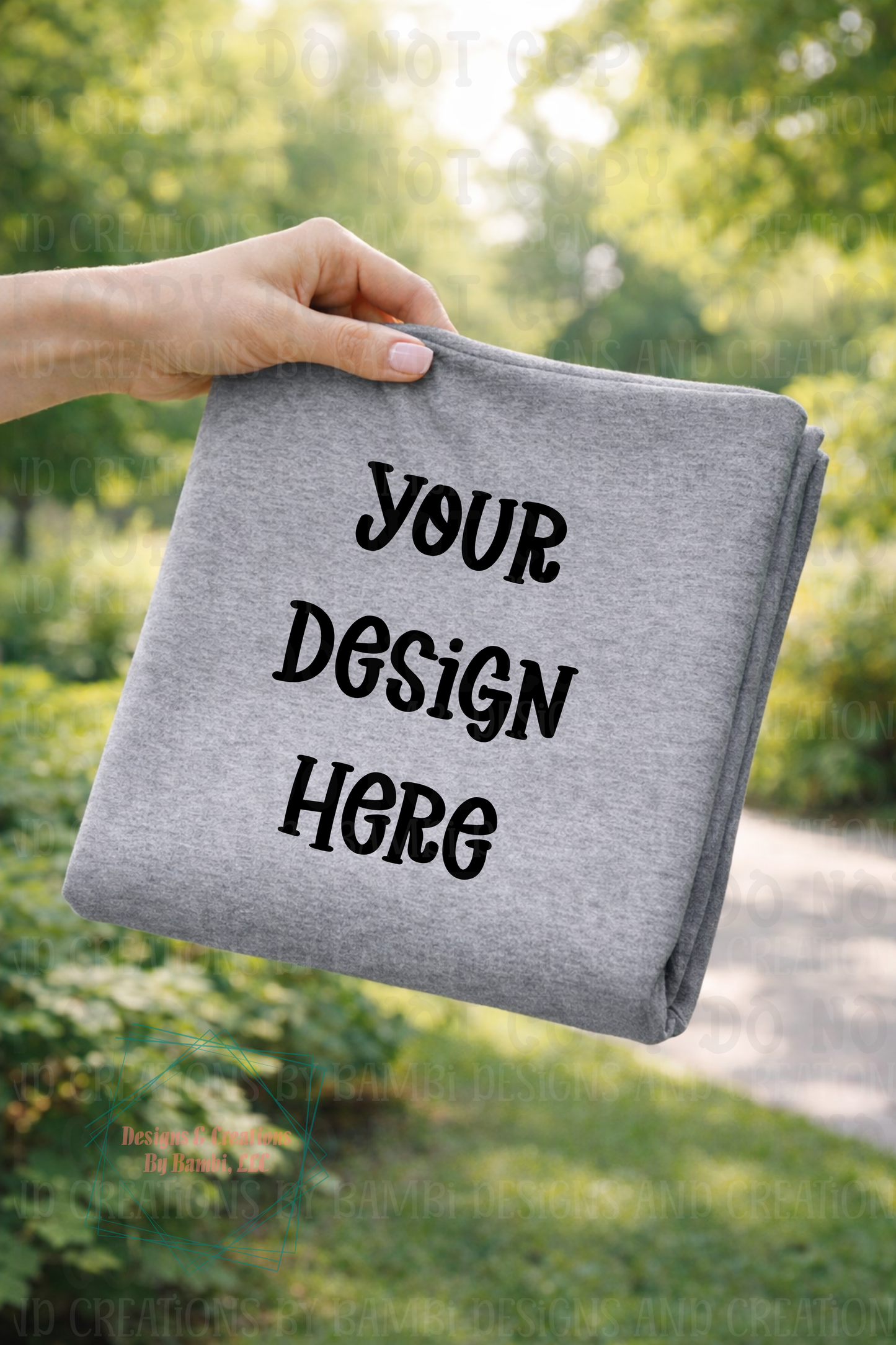 Outdoor Folded Tshirt Apparel Mock Ups