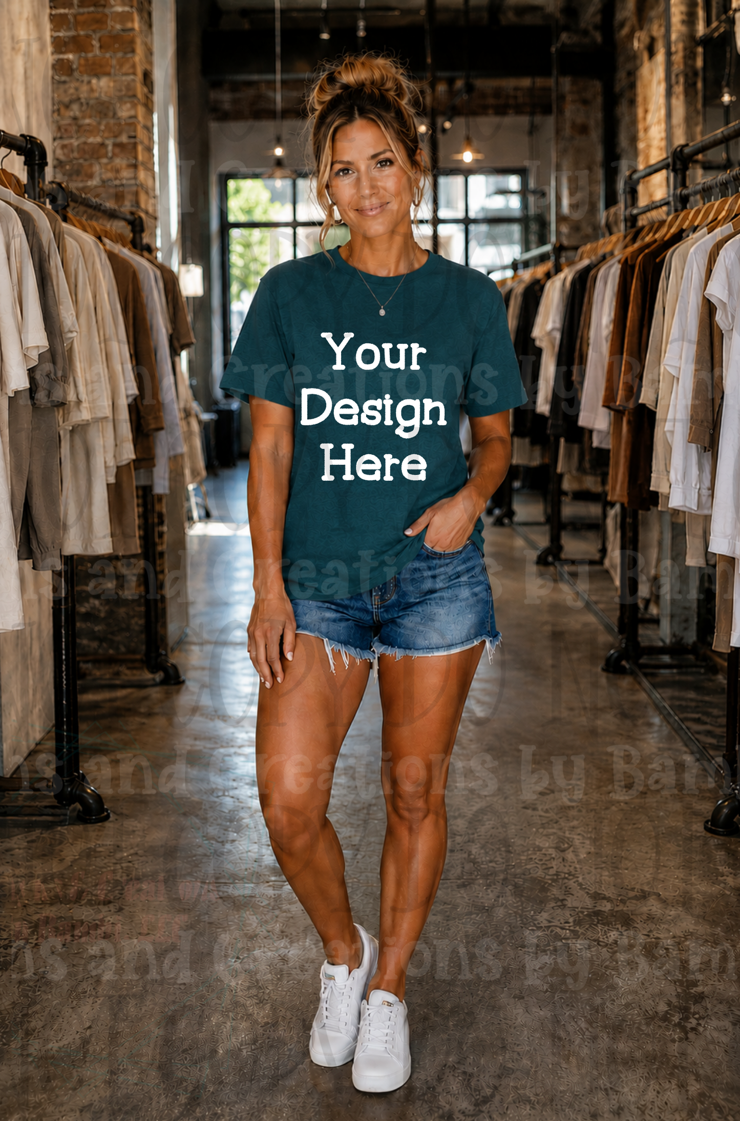 Variety of Boutique Style Apparel Mock Ups (Bella Canvas and Gildan Brands)