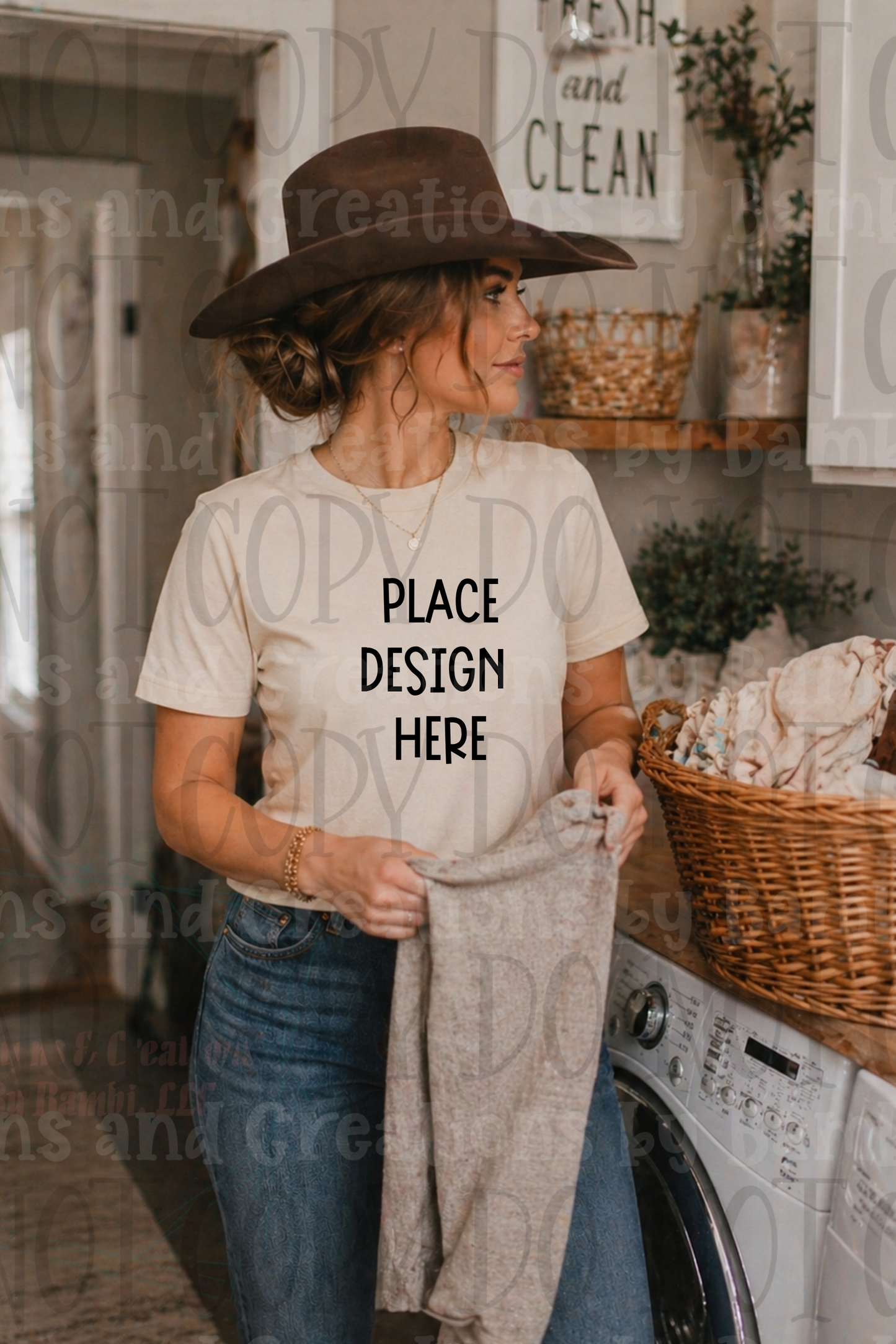 Western Mama Themed Apparel Mock Ups (Bella Canvas, Comfort Colors, and Gildan Brands)