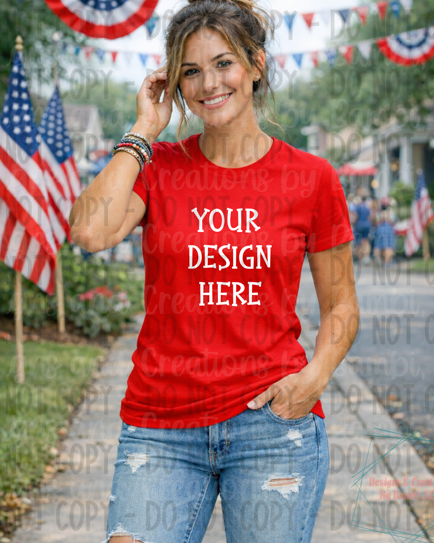 Patriotic- 4th of July Gildan Apparel Mock Ups