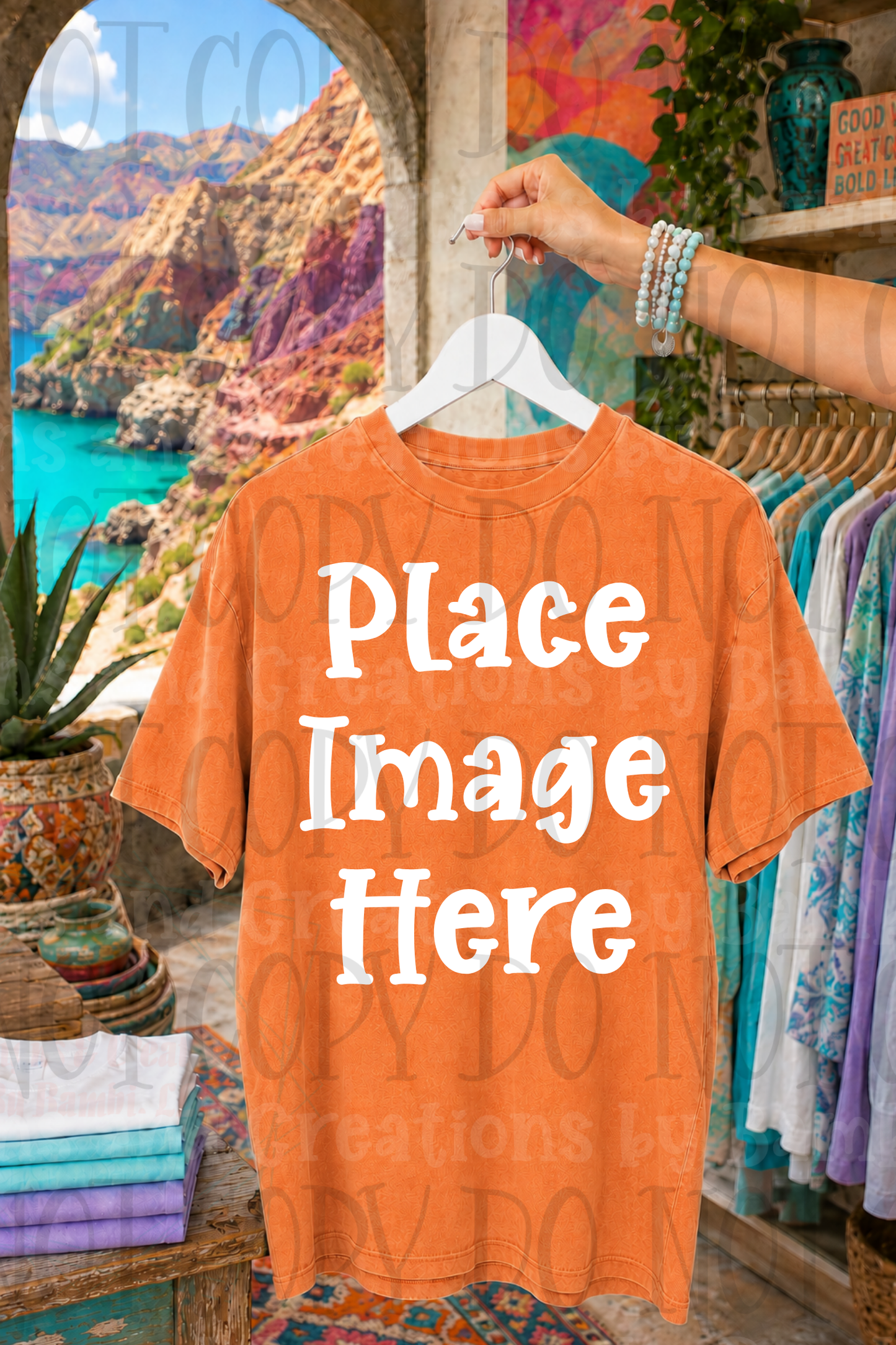 Variety of Boutique Style Shop Adult and Children Apparel Mock Ups (Various Brands)