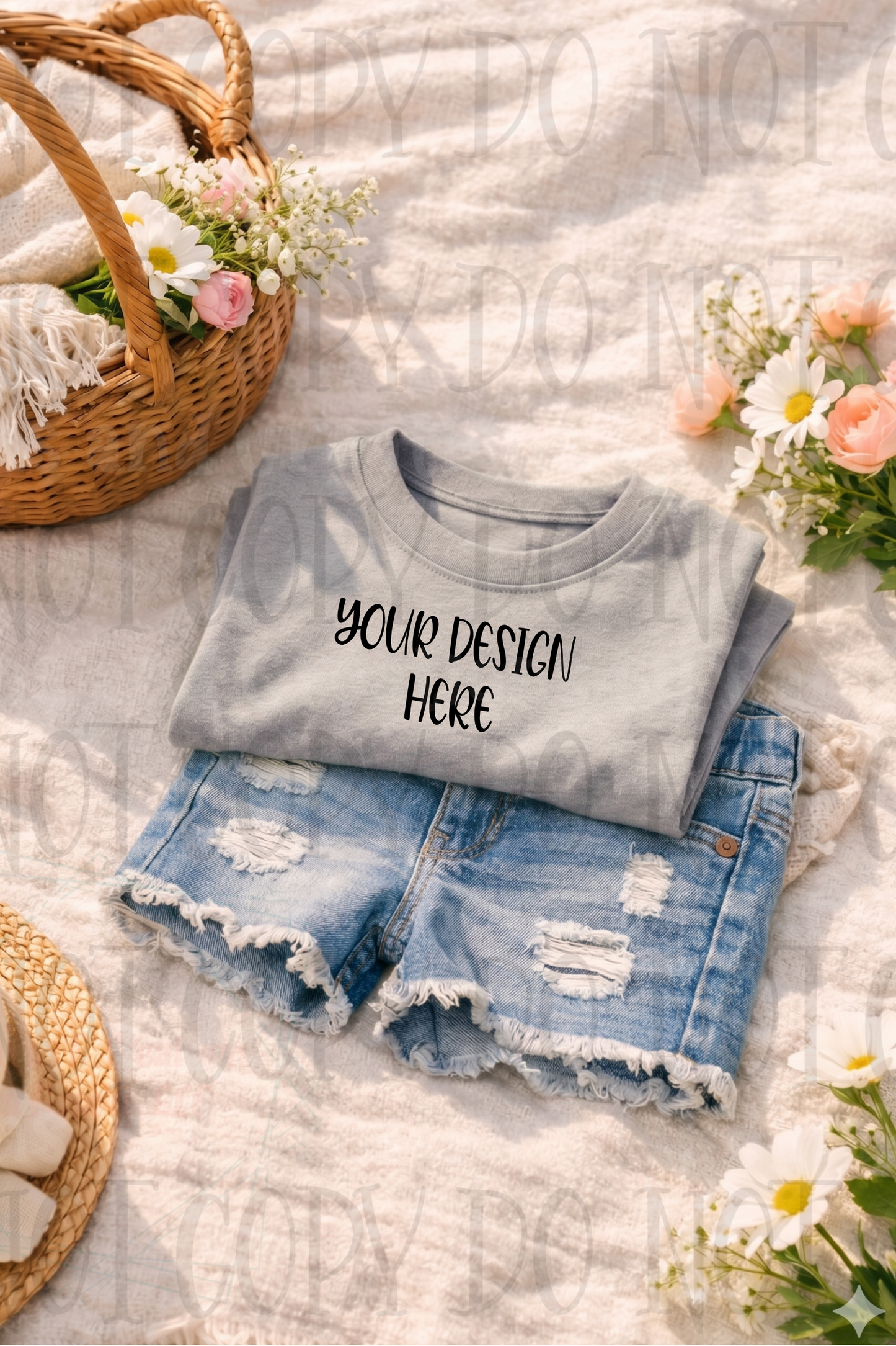 Little Girl Boutique Style Apparel Mock Ups (Gildan Brand)