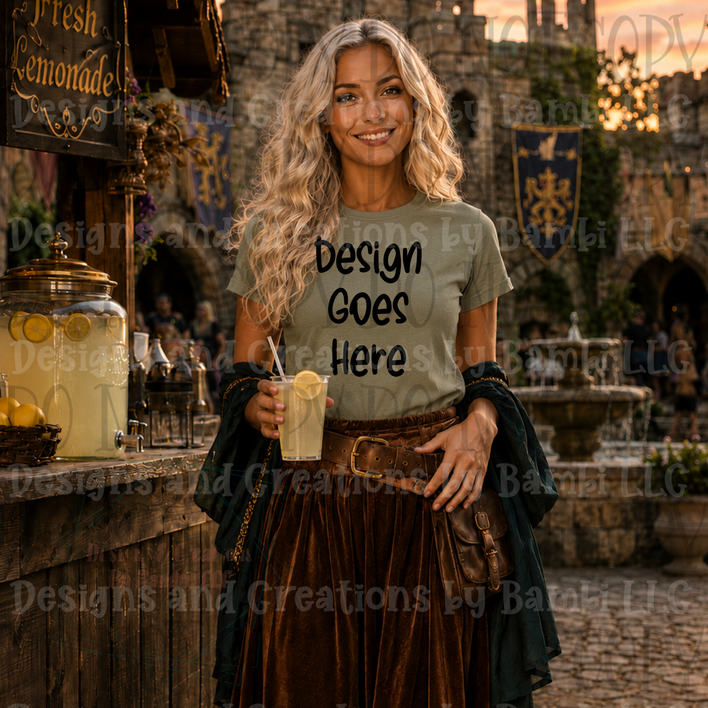 Renaissance Scene Apparel Mock Ups (Gildan Brand Only)