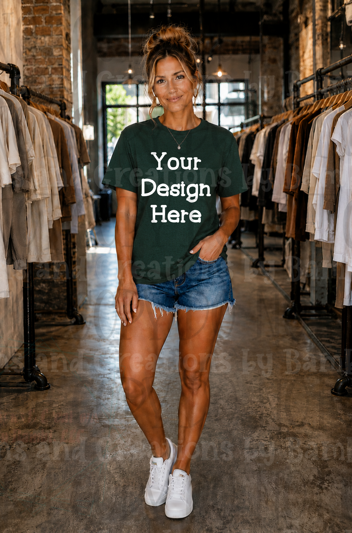 Variety of Boutique Style Apparel Mock Ups (Bella Canvas and Gildan Brands)