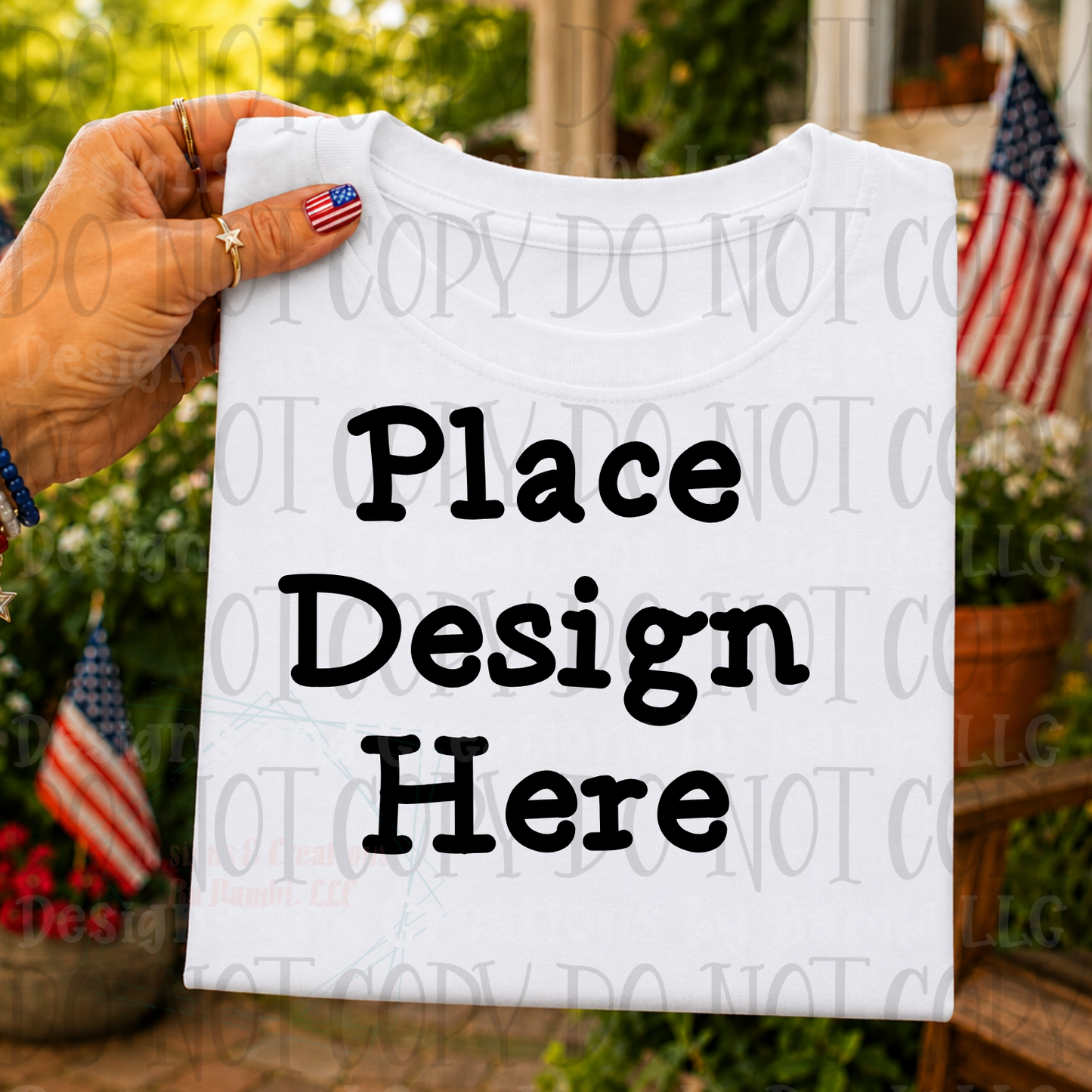 Variety of Patriotic Scenes and Theme Apparel Mock Ups (Various Brands)