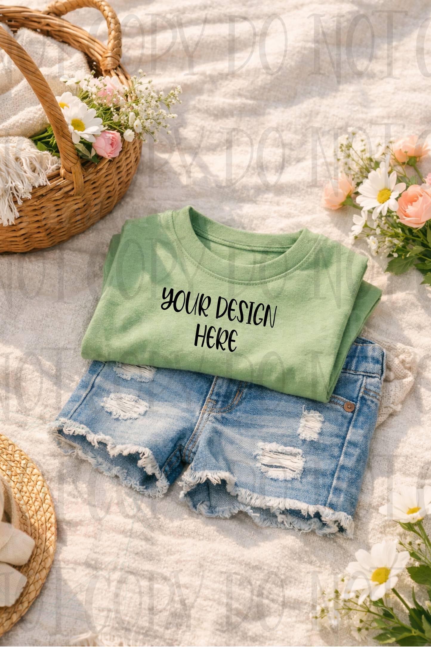 Little Girl Boutique Style Apparel Mock Ups (Gildan Brand)