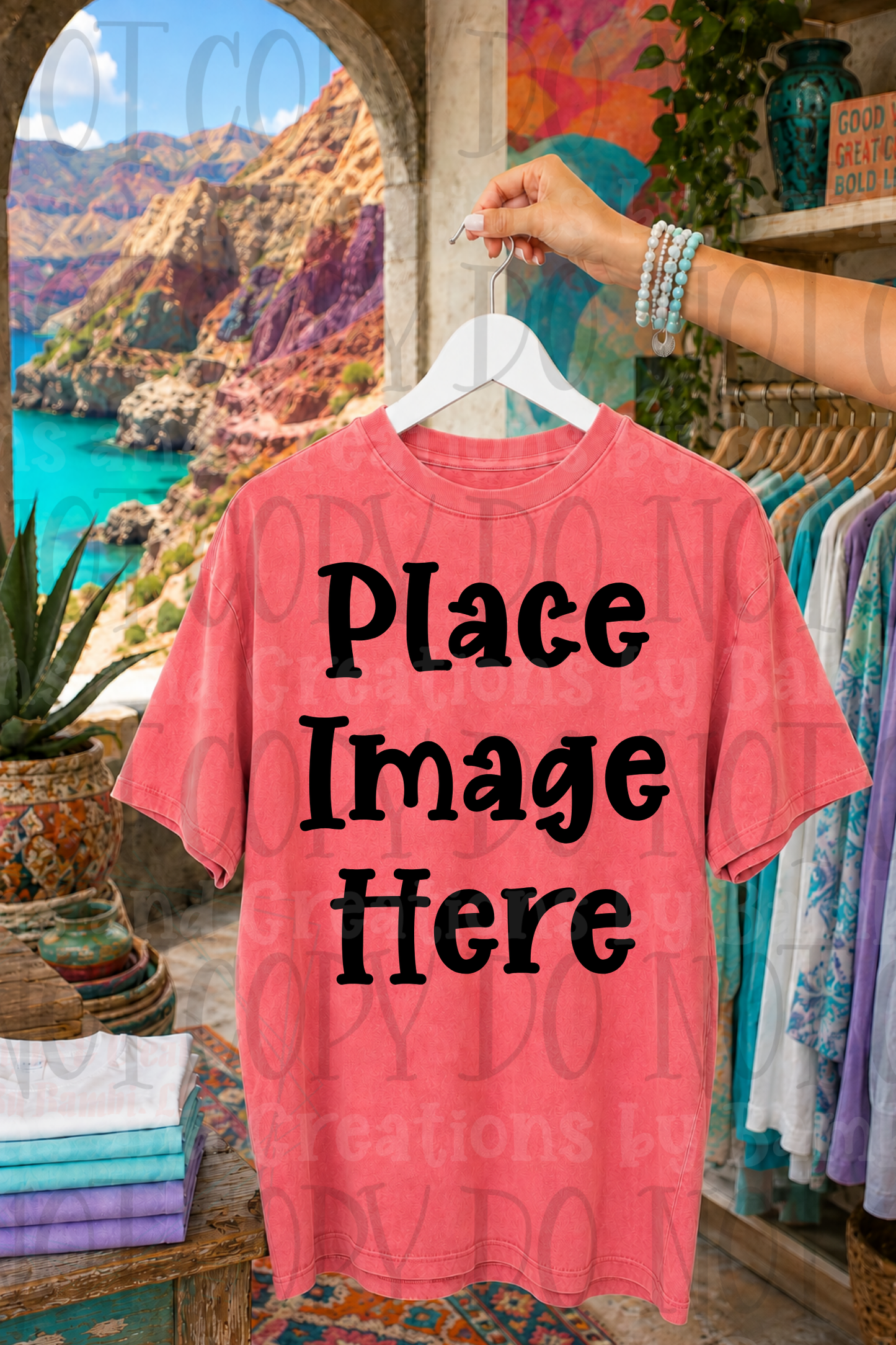 Variety of Boutique Style Shop Adult and Children Apparel Mock Ups (Various Brands)