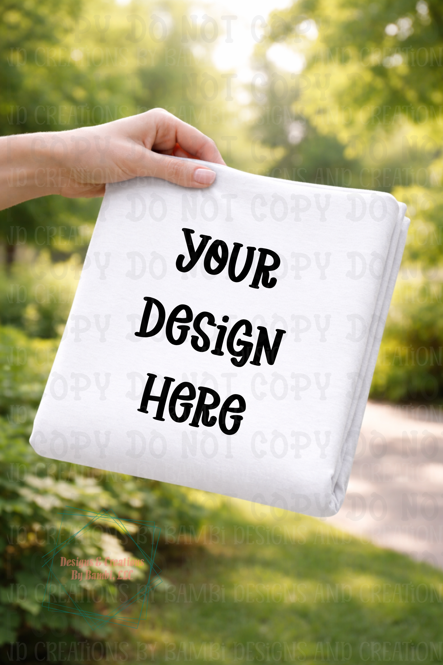 Outdoor Folded Tshirt Apparel Mock Ups